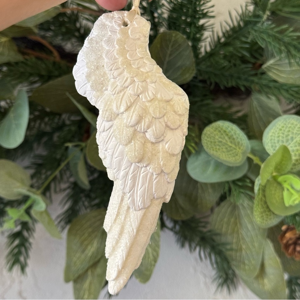 Angel Wing Ceramic Ornament 🪽